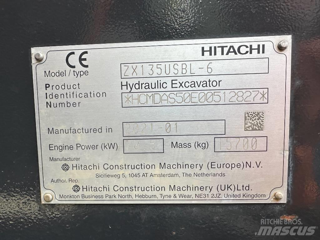 Hitachi ZX 135 US-6 Excavatoare pe șenile
