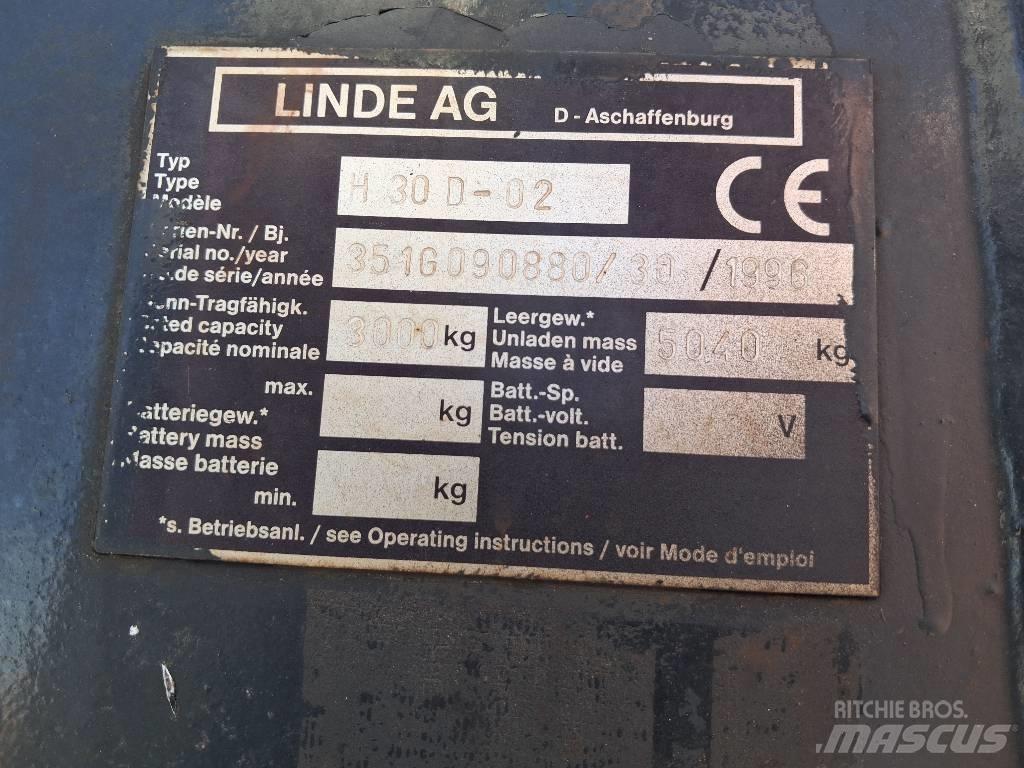 Linde H 30 D Stivuitor diesel