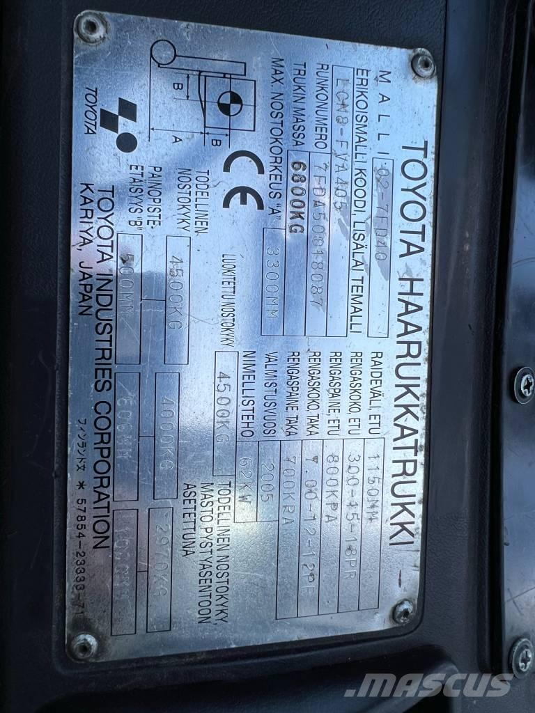 Toyota 02-7 FD 40 Stivuitor diesel