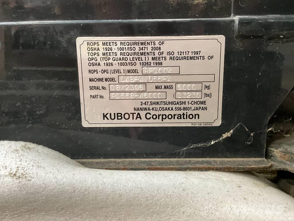 Kubota U 48-4 / U 55-4 Cabine si interior