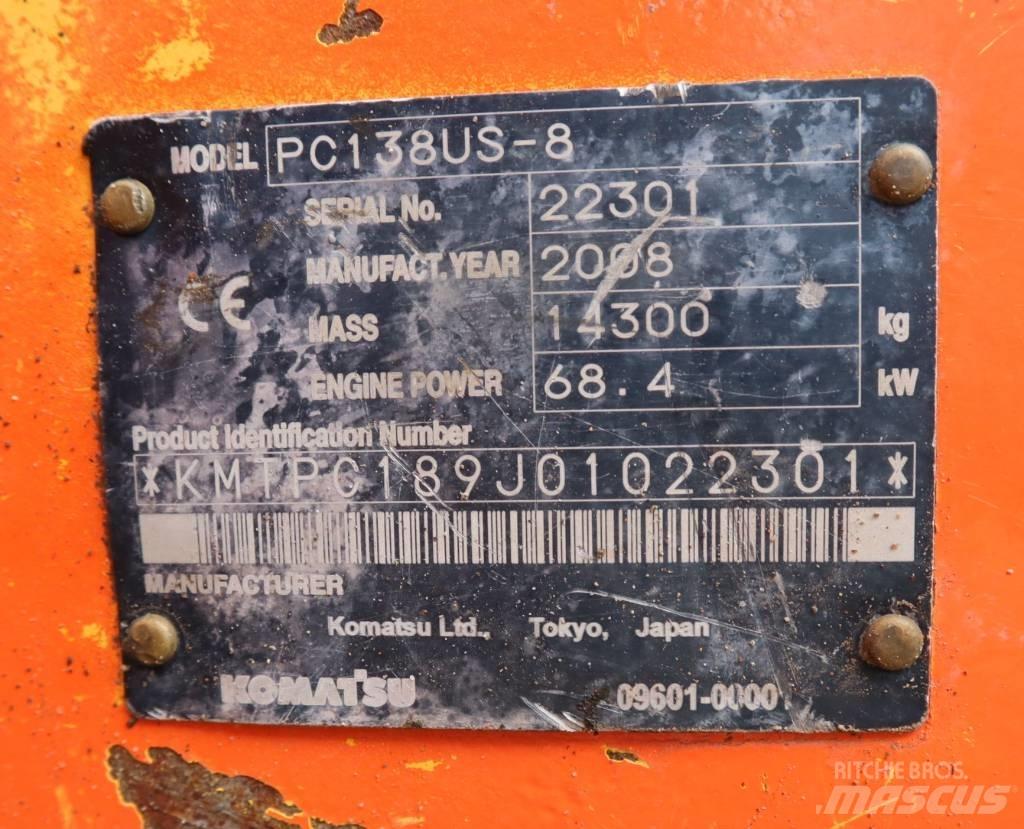 Komatsu PC138US-8 Excavatoare pe șenile
