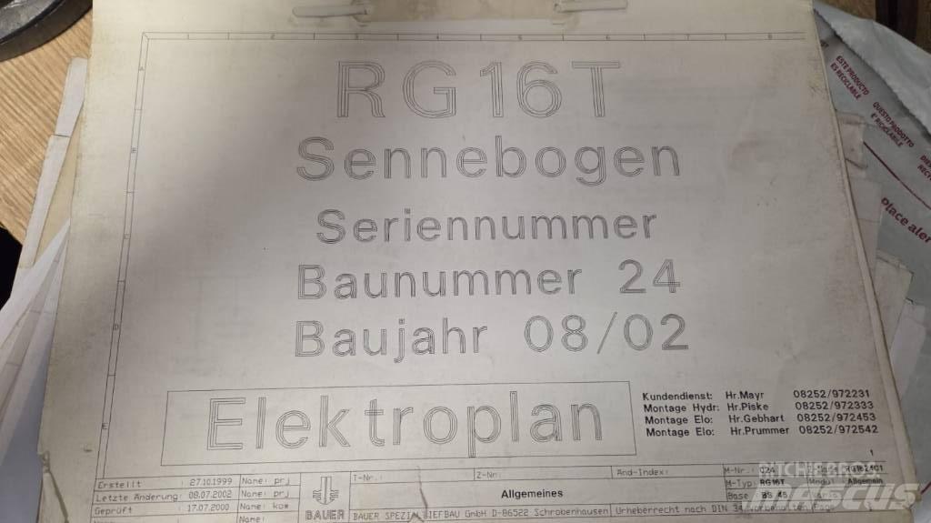 Bauer RTG 16T Vibratoare forare piloni