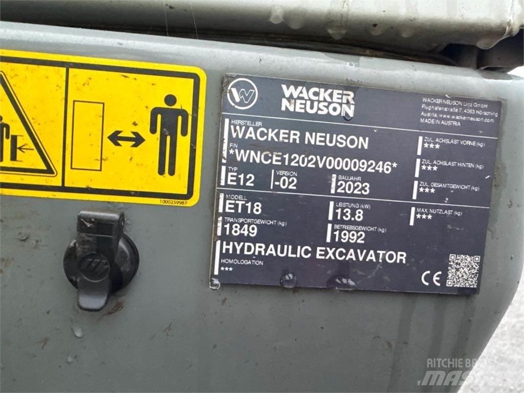 Wacker Neuson ET18 Excavatoare pe șenile
