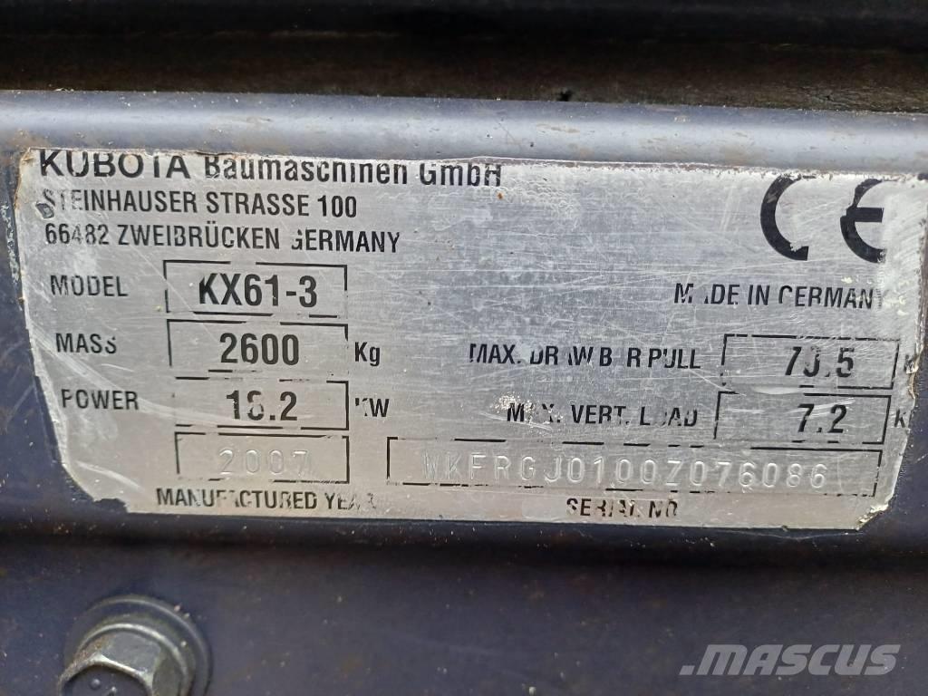 Kubota KX 61-3 Mini excavatoare < 7t