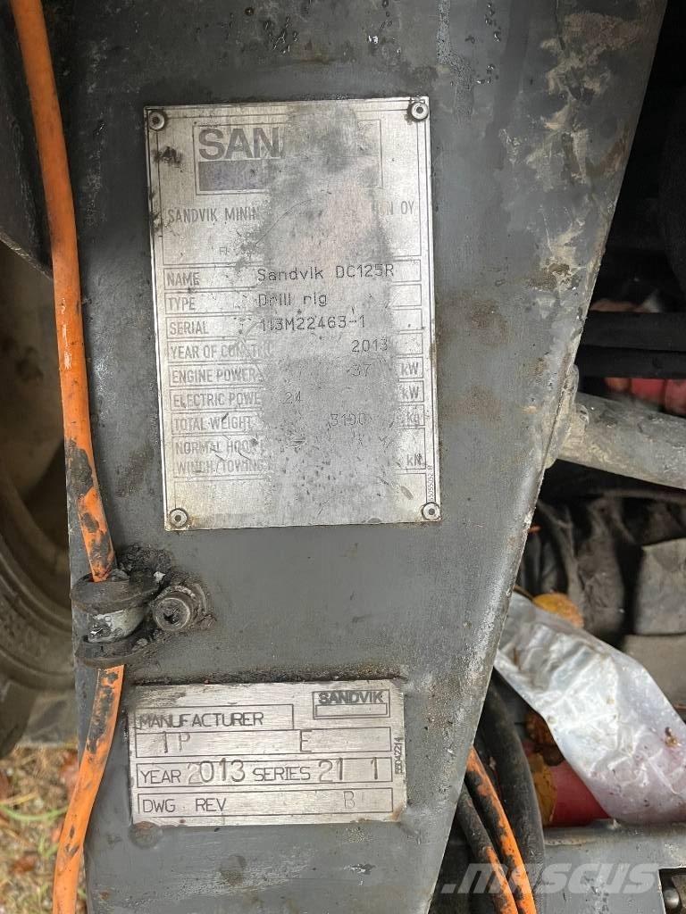 Sandvik DC125R Echipamente de forare la suprafata