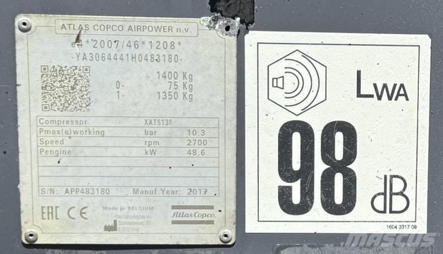 Atlas Copco XATS138 Compresoare