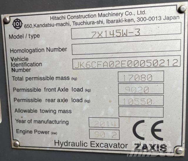 Hitachi ZX 145W-3 Excavatoare cu roti