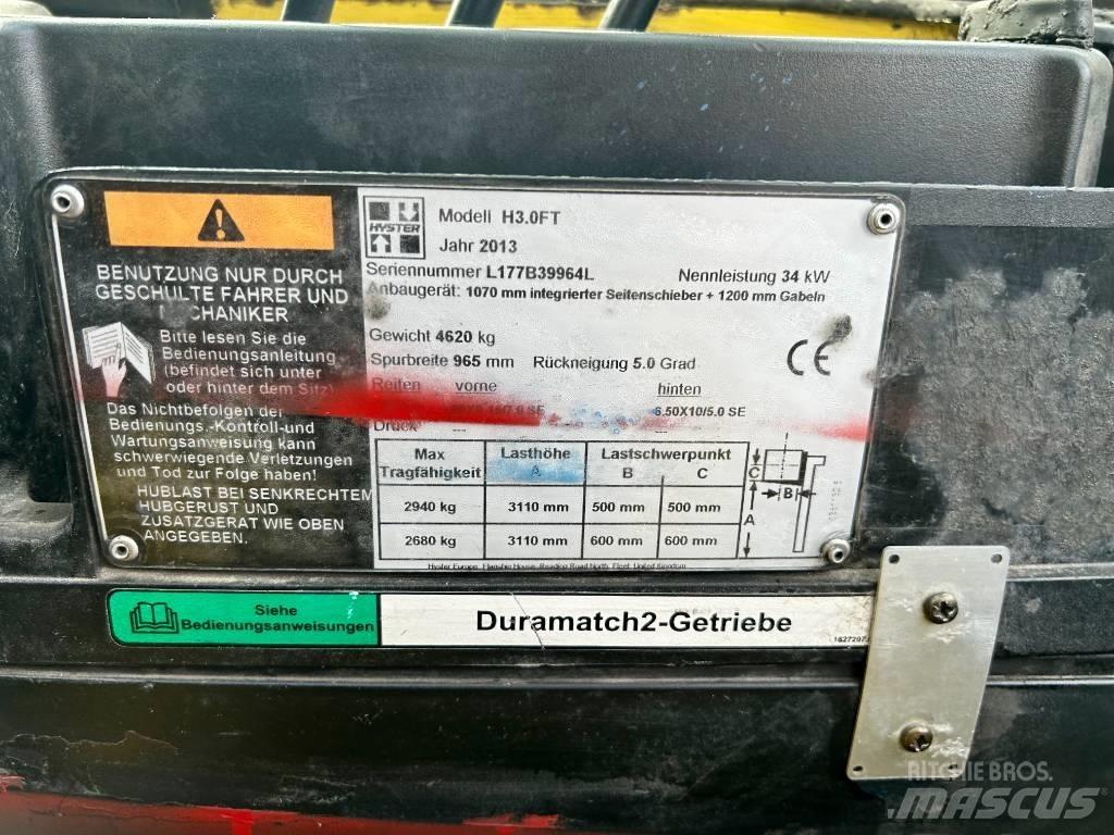 Hyster H 3.0 FT Stivuitor diesel