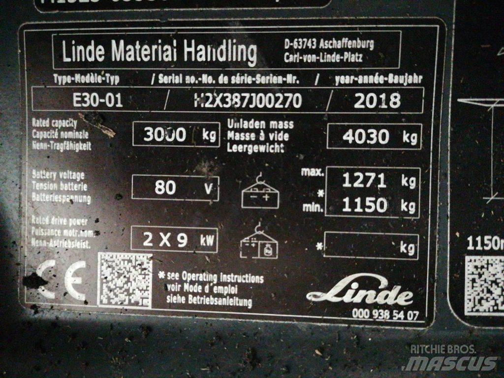 Linde E30-01 Stivuitor electric