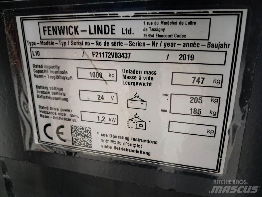 Linde L10 Transpaleta manuala