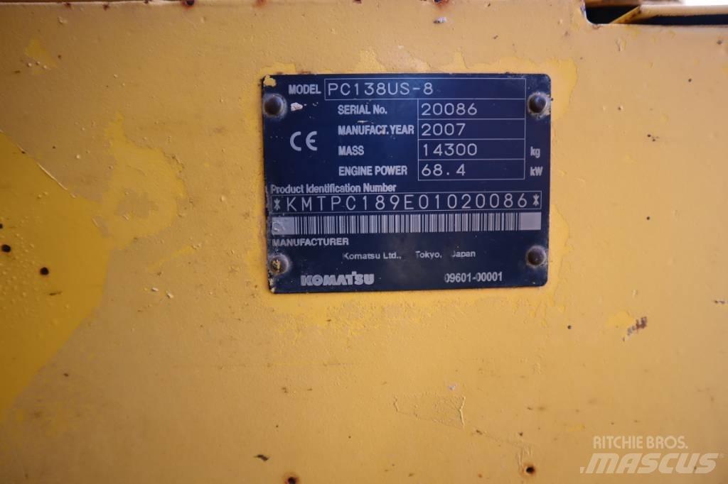 Komatsu PC138US-8 Excavatoare pe șenile
