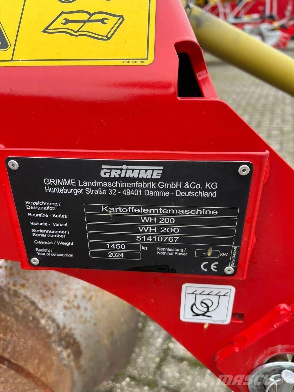 Grimme WH 200 Recoltatoare de cartofi