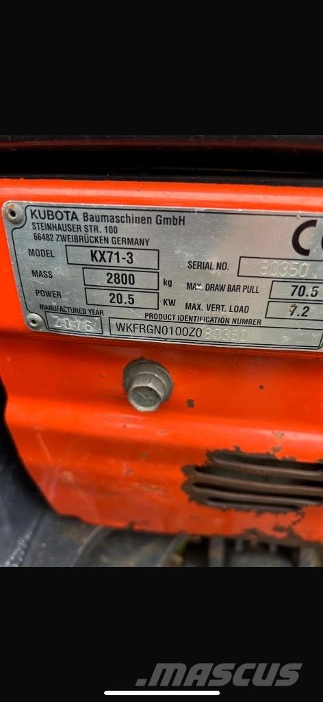 Kubota KX 71-3 Mini excavatoare < 7t