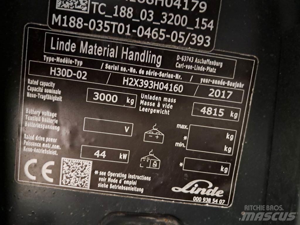 Linde H30D-02 Stivuitor diesel