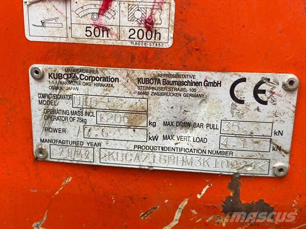 Kubota u10-5 Mini excavatoare < 7t