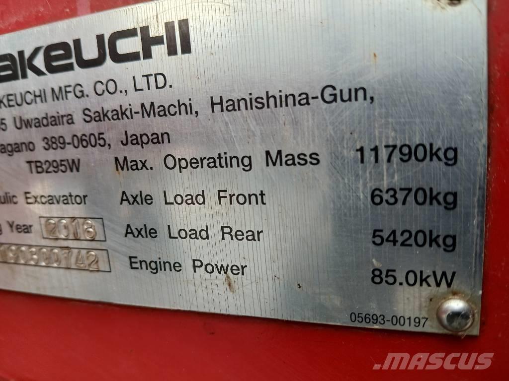 Takeuchi TB 295 W Excavatoare cu roti