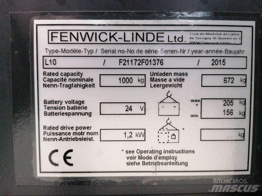 Linde L10 Transpaleta manuala