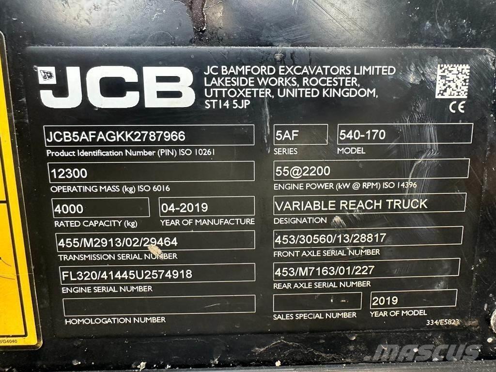 JCB 540-170 Stivuitoare telescopice