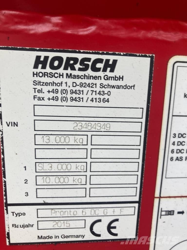 Horsch PRONTO 6DC Semanatoare