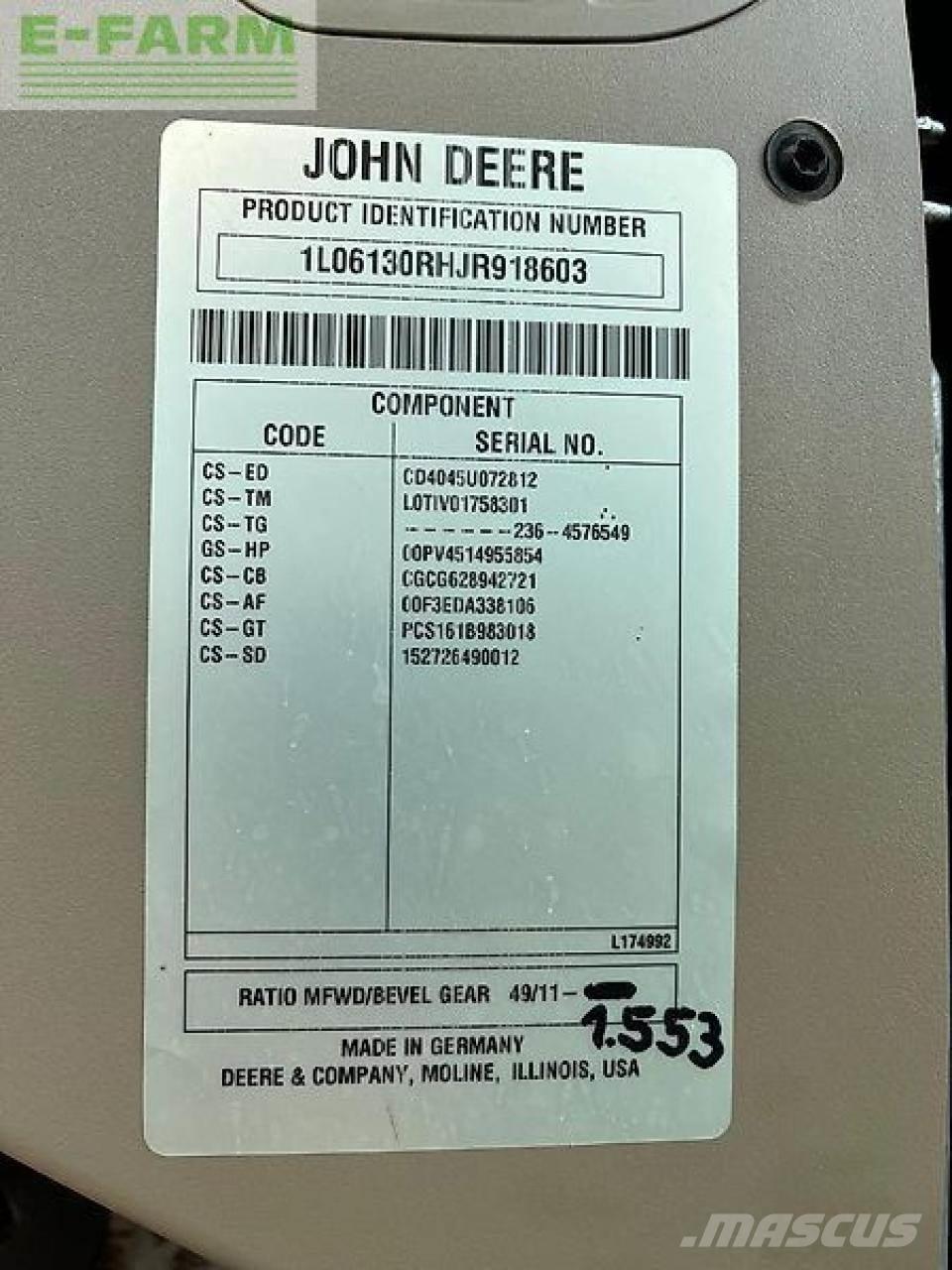 John Deere 6130r Tractoare