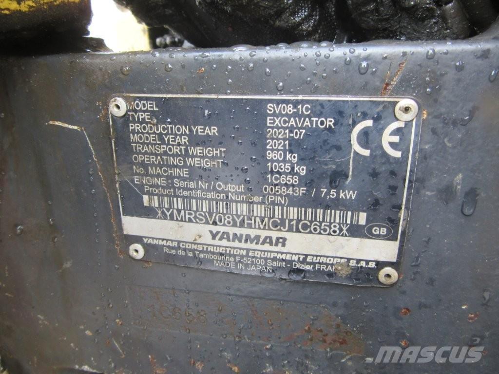Yanmar SV08 Excavatoare pe șenile
