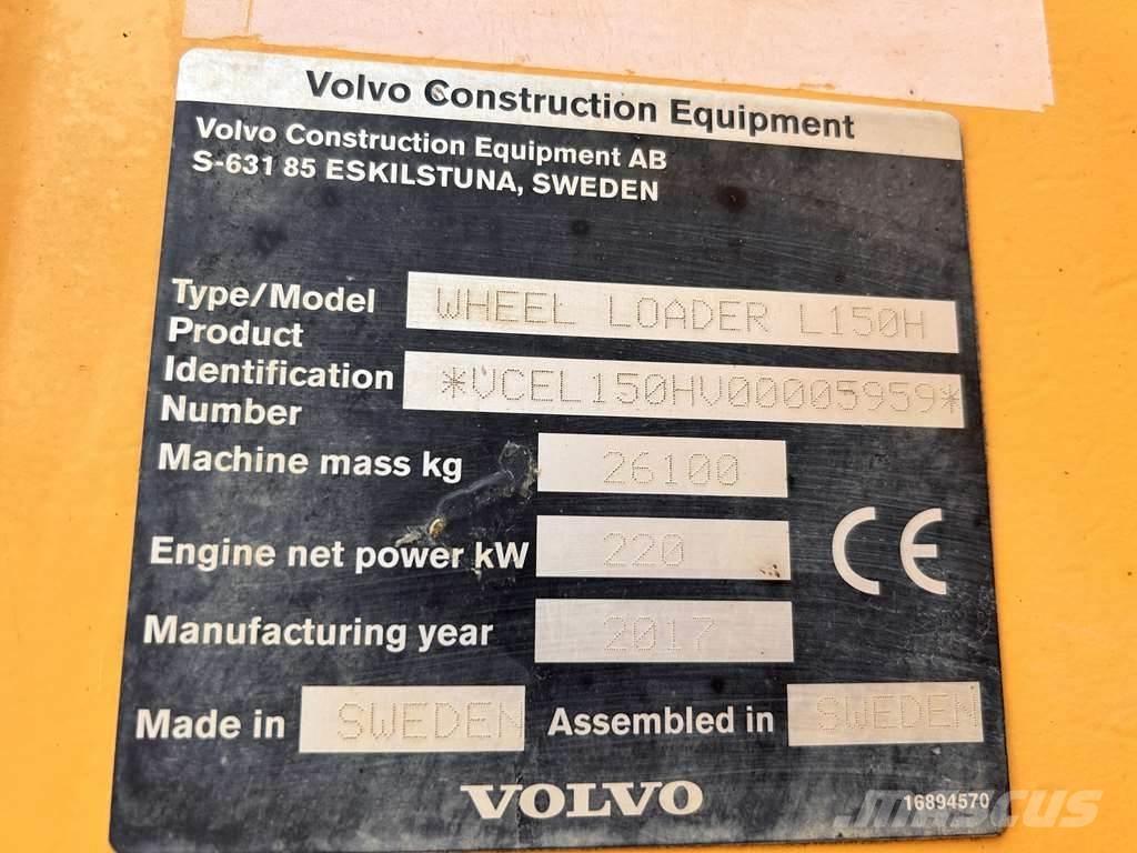 Volvo L150H Incarcator pe pneuri