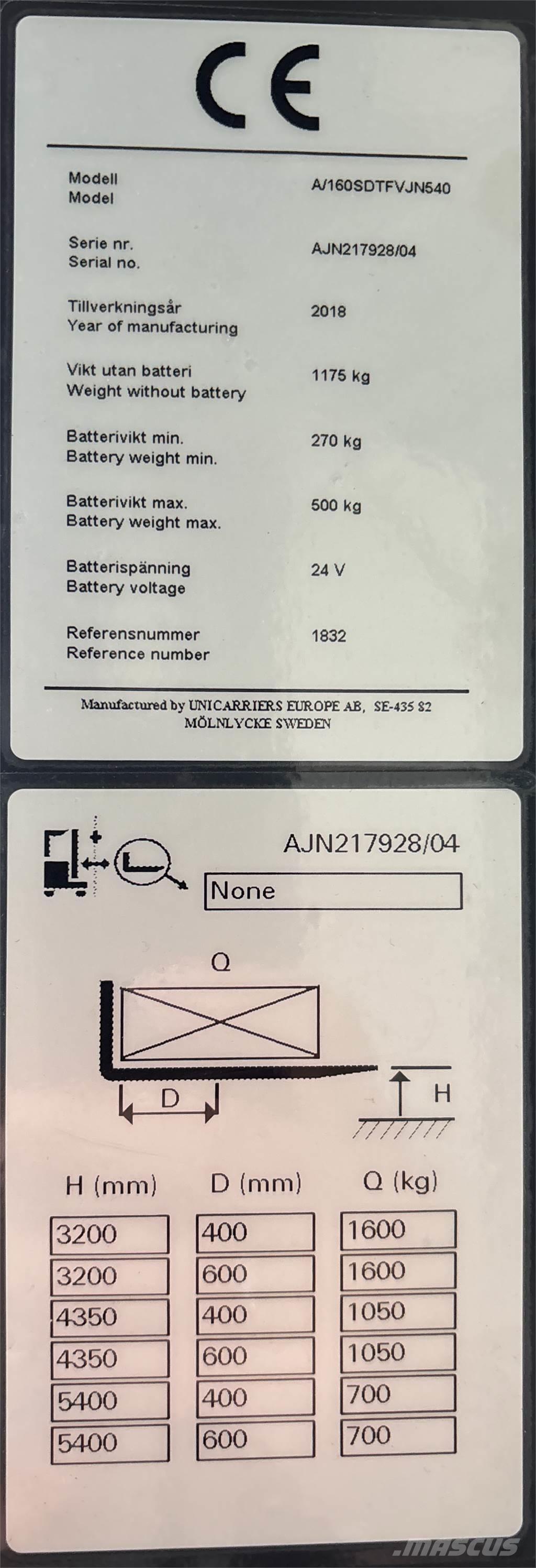 Atlet A160 Transpaleti autopropulsanti