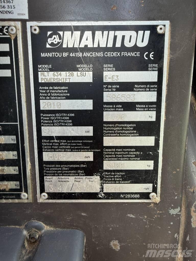 Manitou MLT 634-120 Stivuitoare telescopice