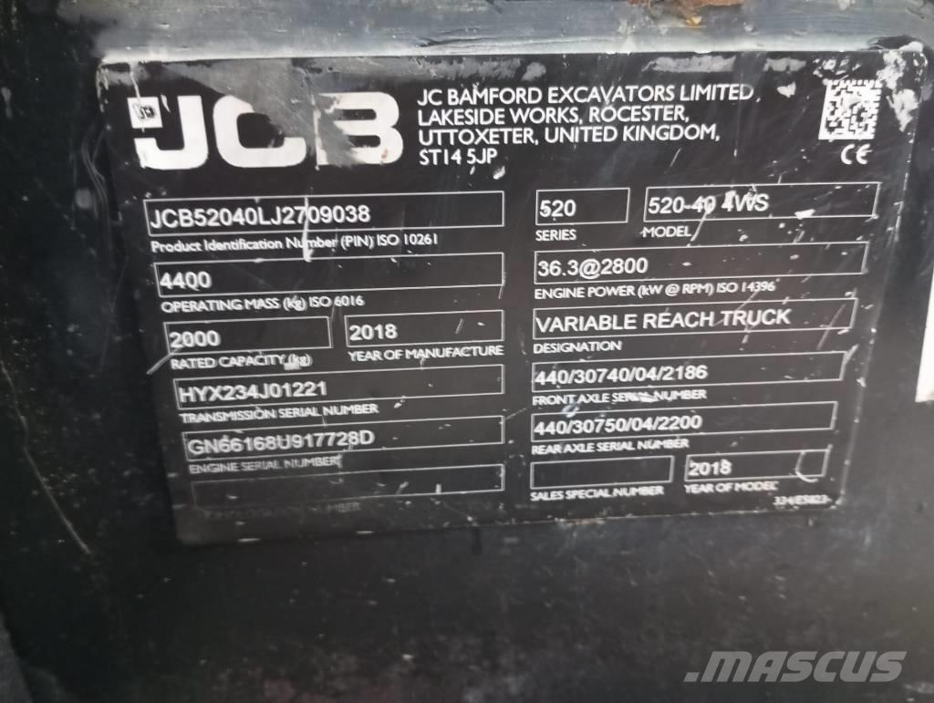 JCB 520-40 Stivuitoare telescopice