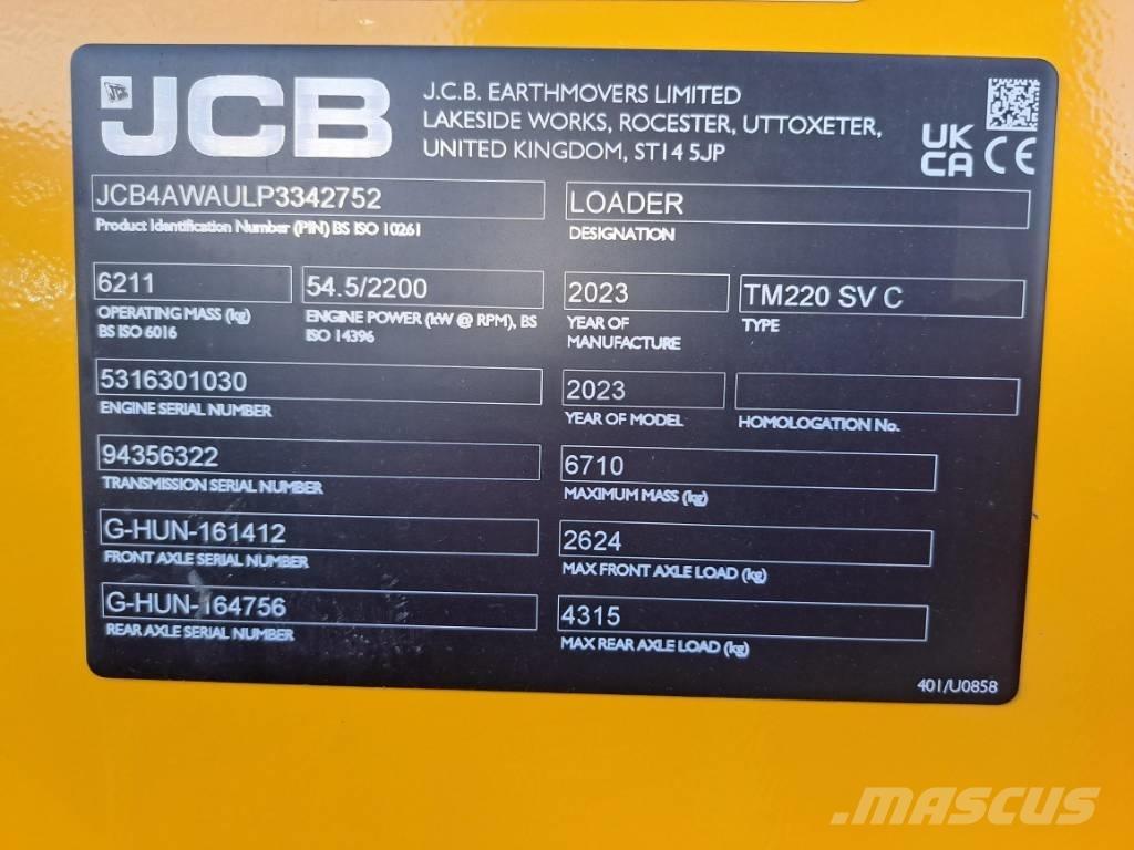 JCB TM 220 SV Incarcator pe pneuri
