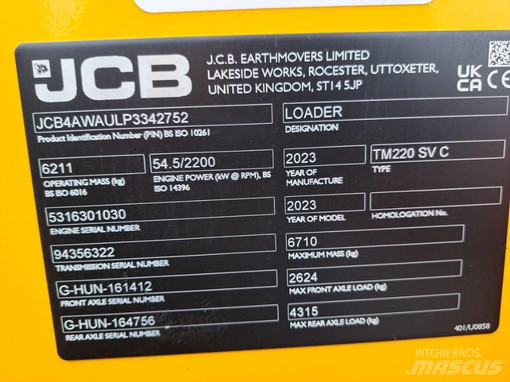 JCB TM 220 SV Incarcator pe pneuri