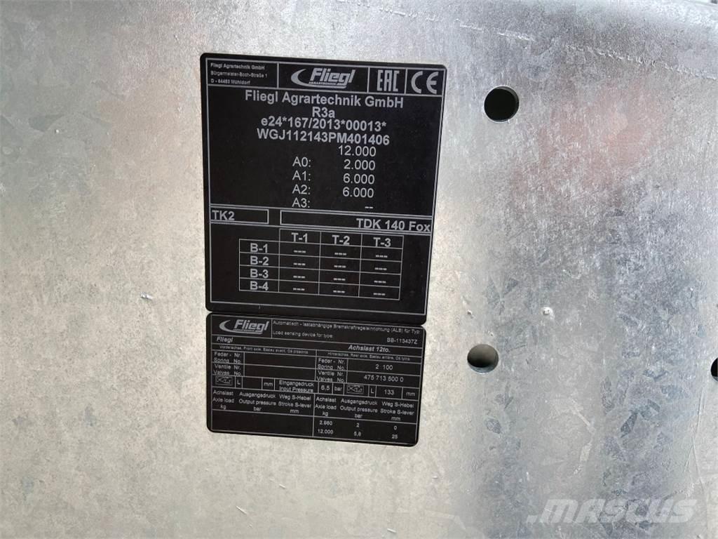 Fliegl TDK 140 FOX Utilaje agricole - Altele