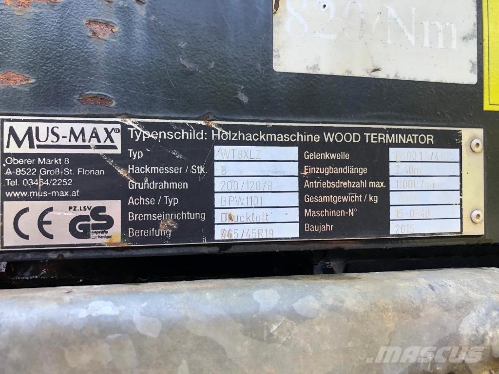 Mus-Max WT8XLZ Masini de tocat lemn