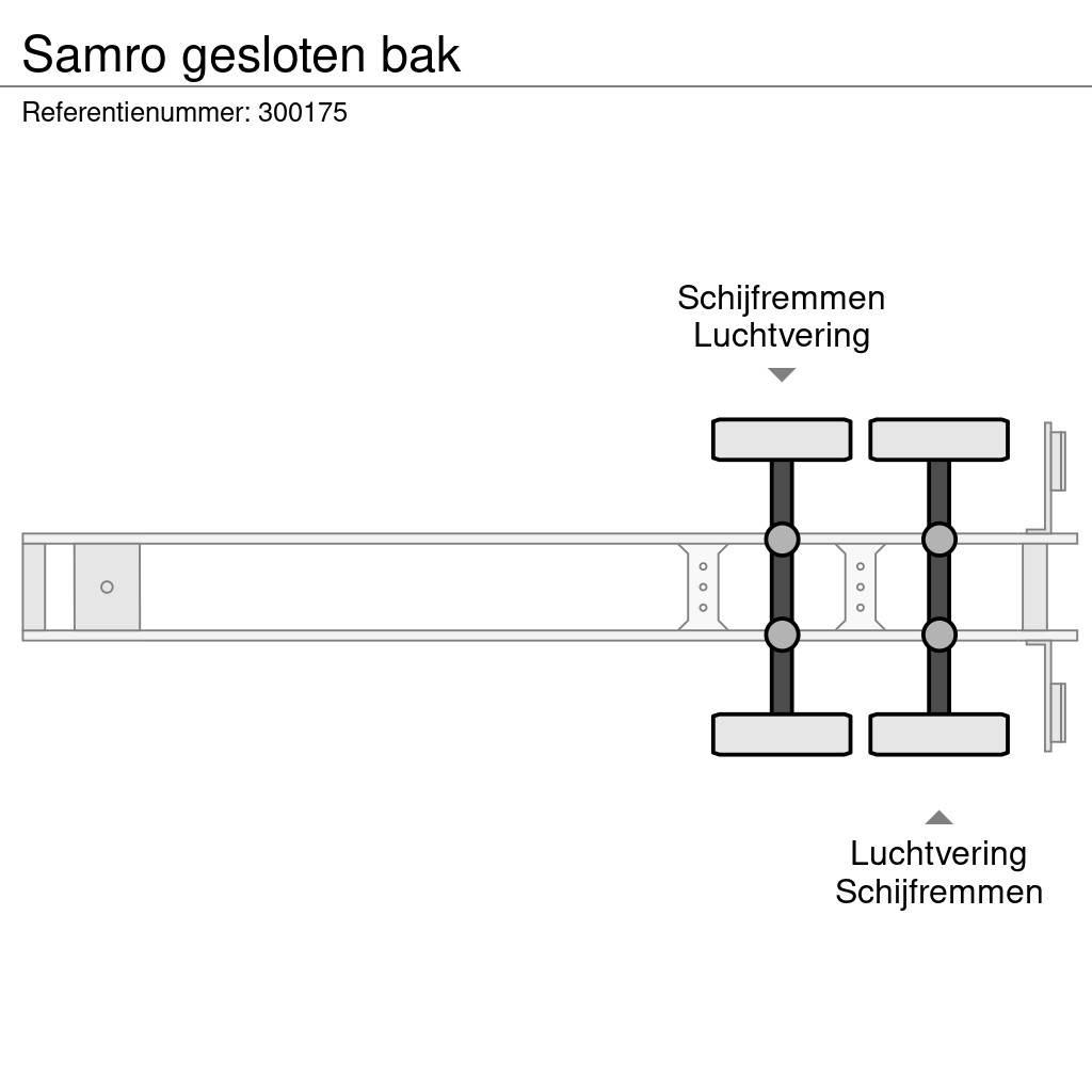 Samro gesloten bak Semi-remorca utilitara