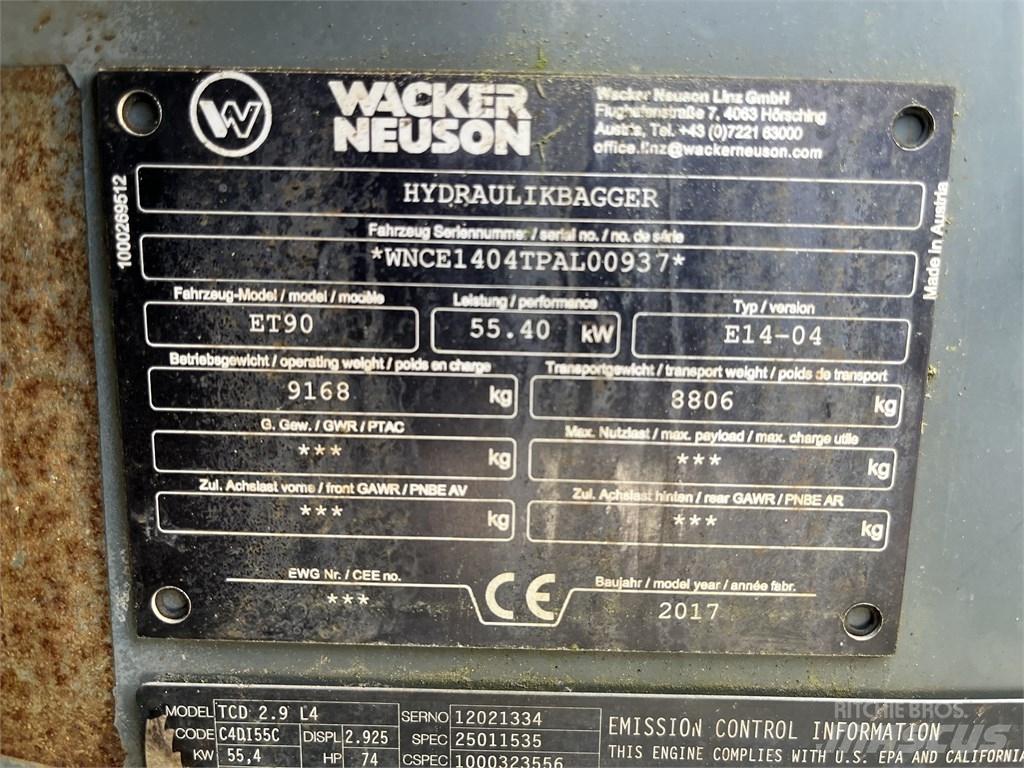 Wacker Neuson ET 90 Excavatoare 7t - 12t