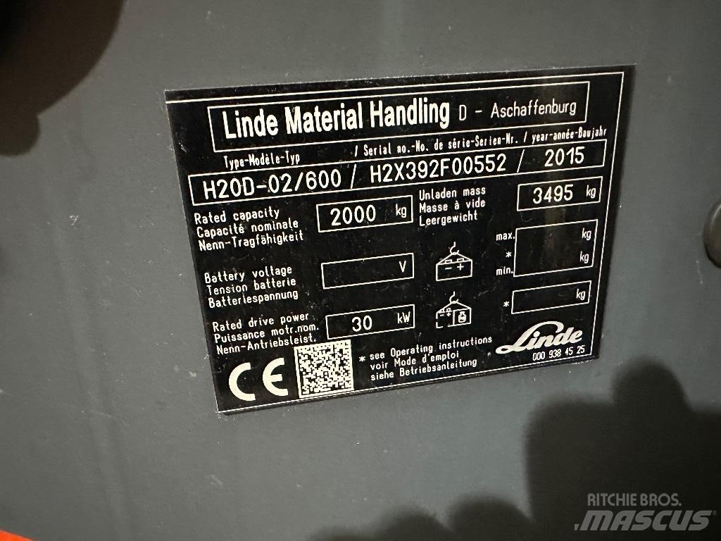 Linde H20D-02 Stivuitor diesel