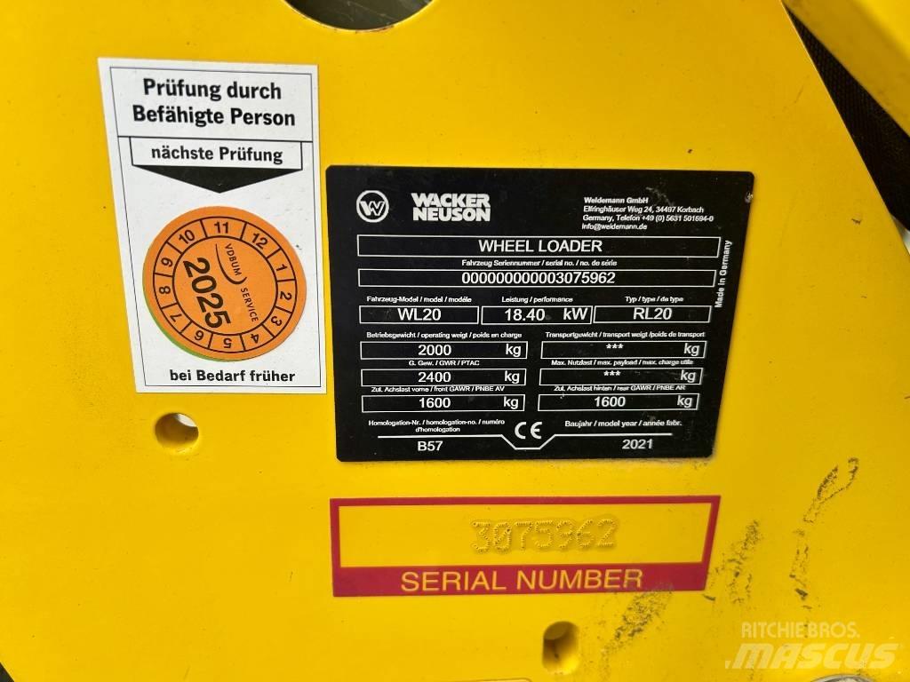 Wacker Neuson WL 20 Incarcator pe pneuri
