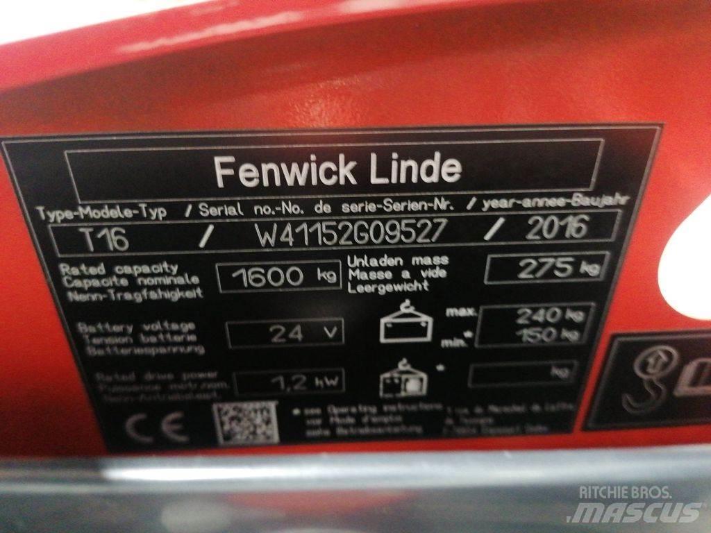 Linde T16 Transpaleta manuala