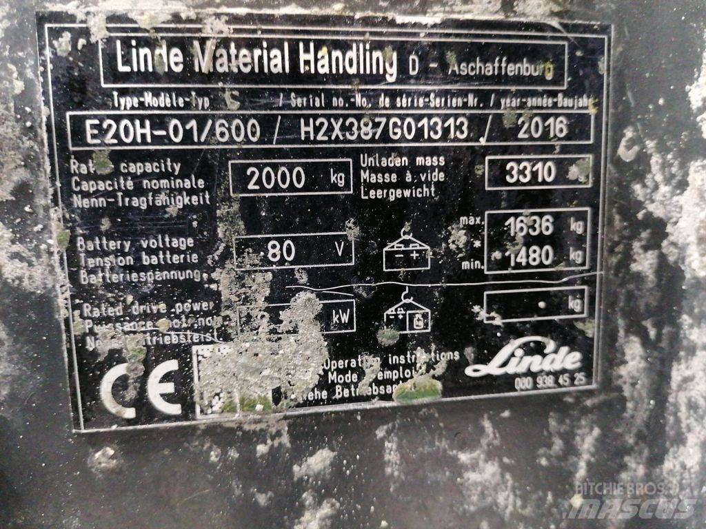 Linde E20H-01/600 Stivuitor electric