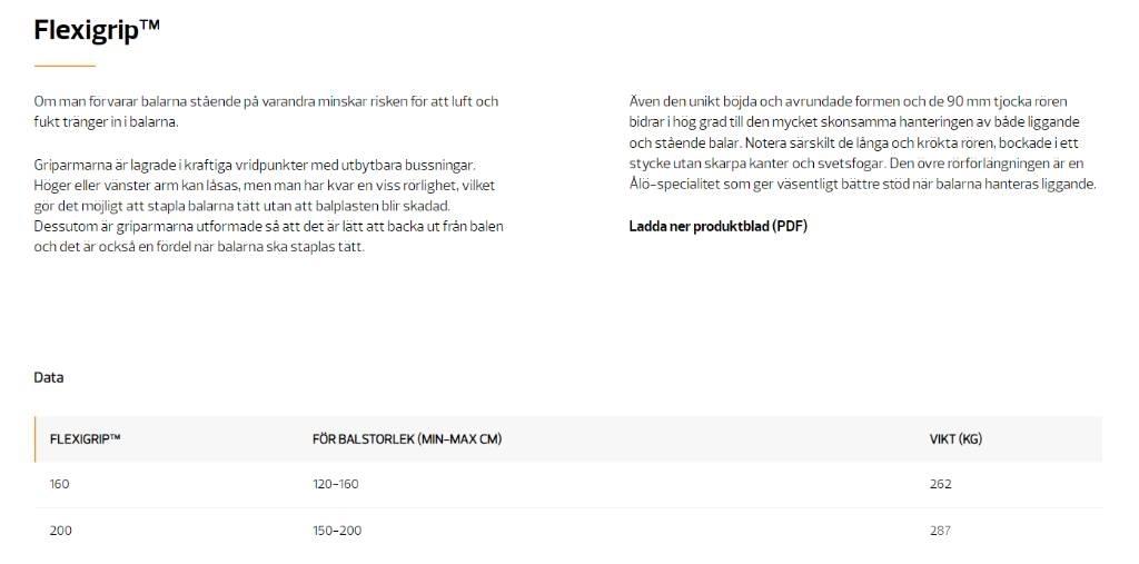 Quicke Flexigrip Accesorii încarcatoare frontale