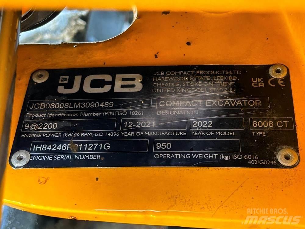 JCB 8008 Mini excavatoare < 7t