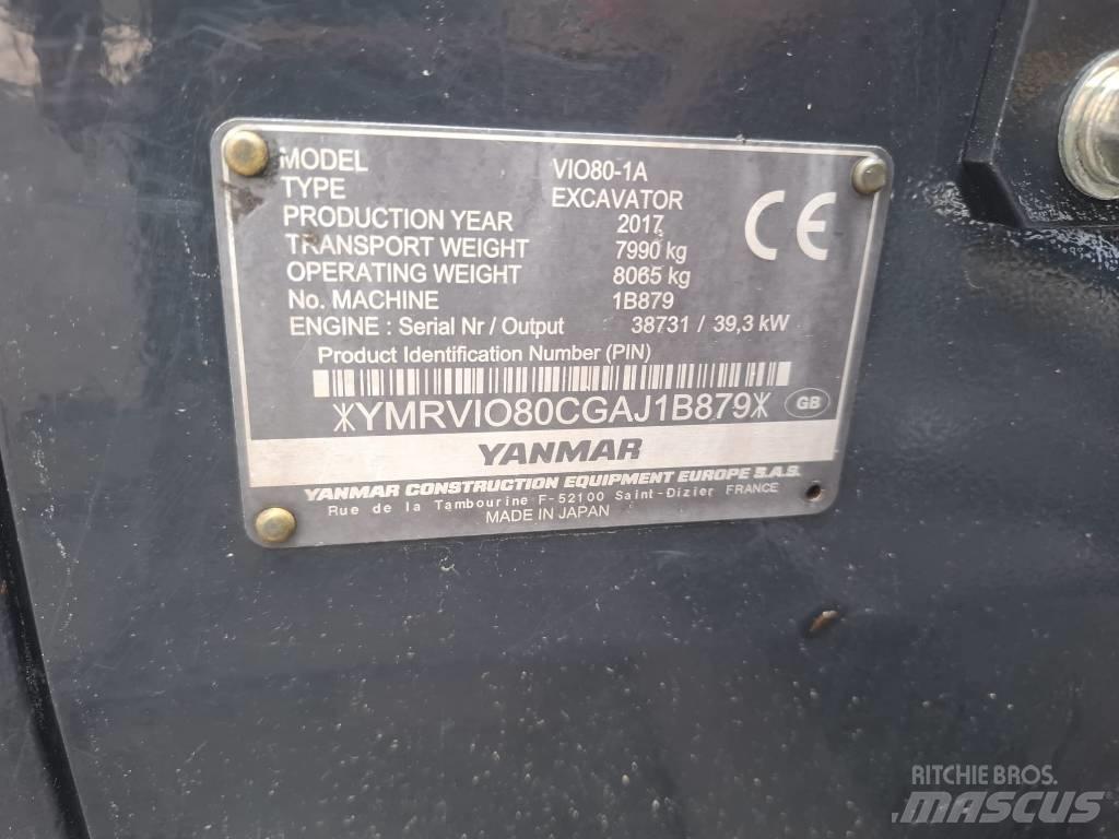 Yanmar Vio 80-1A Excavatoare 7t - 12t