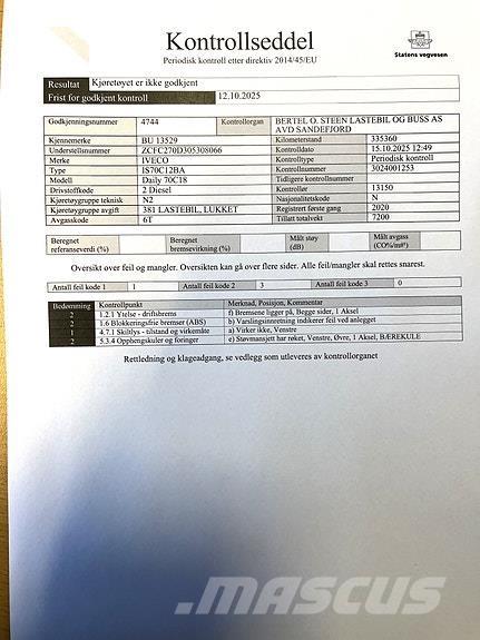 Iveco DAILY 70C18 Autocamioane