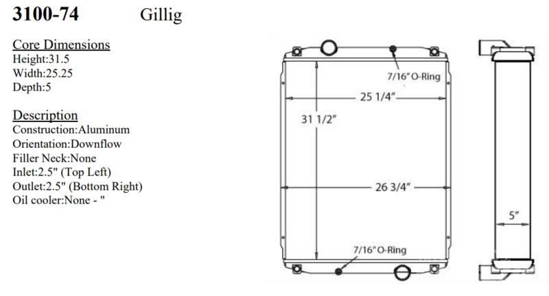 Gillig Bus Radiatoare
