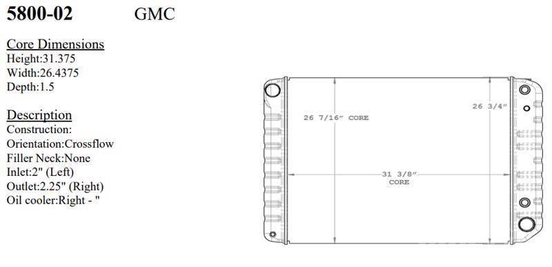 GMC  Radiatoare