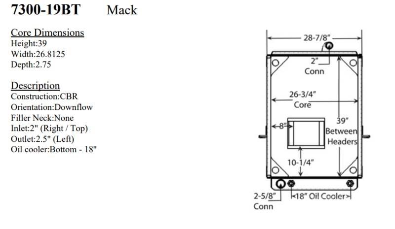 Mack LE Radiatoare