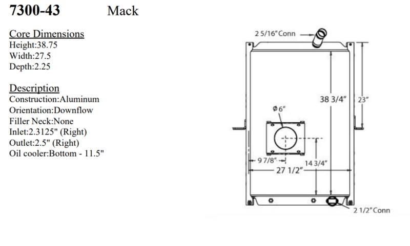 Mack MRU Radiatoare