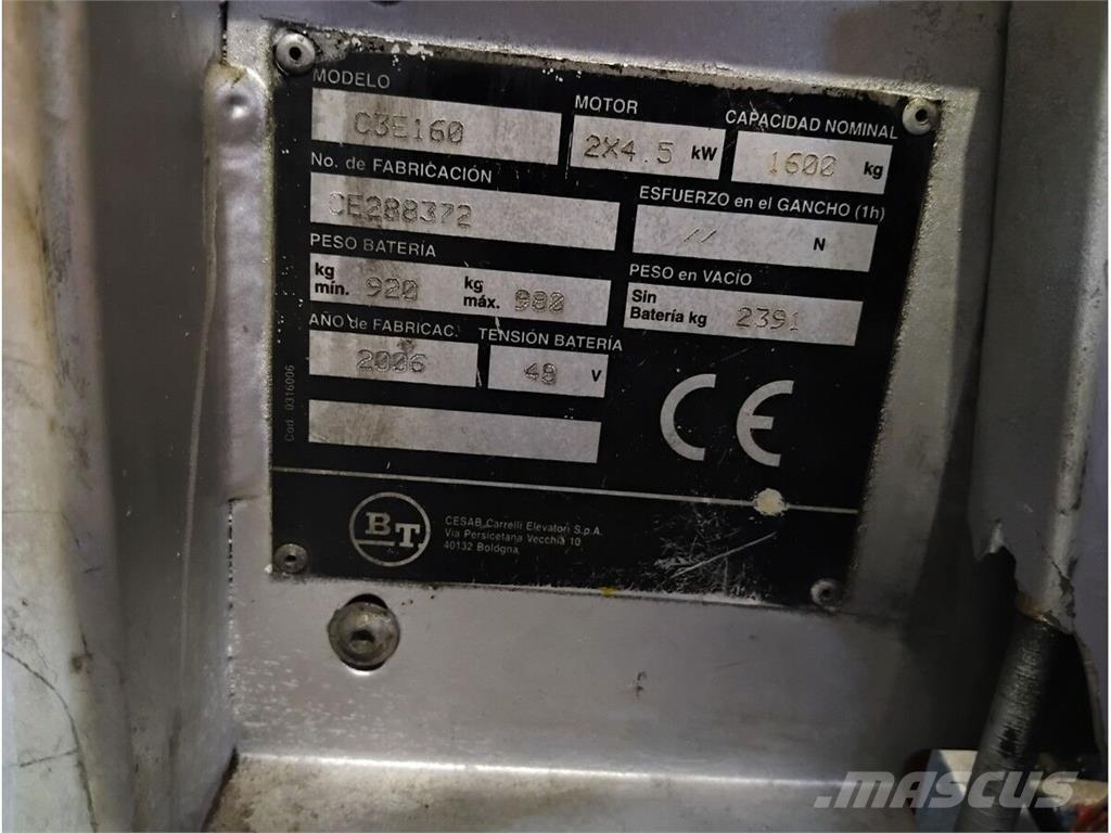 BT C3E160 Stivuitoare - Altele