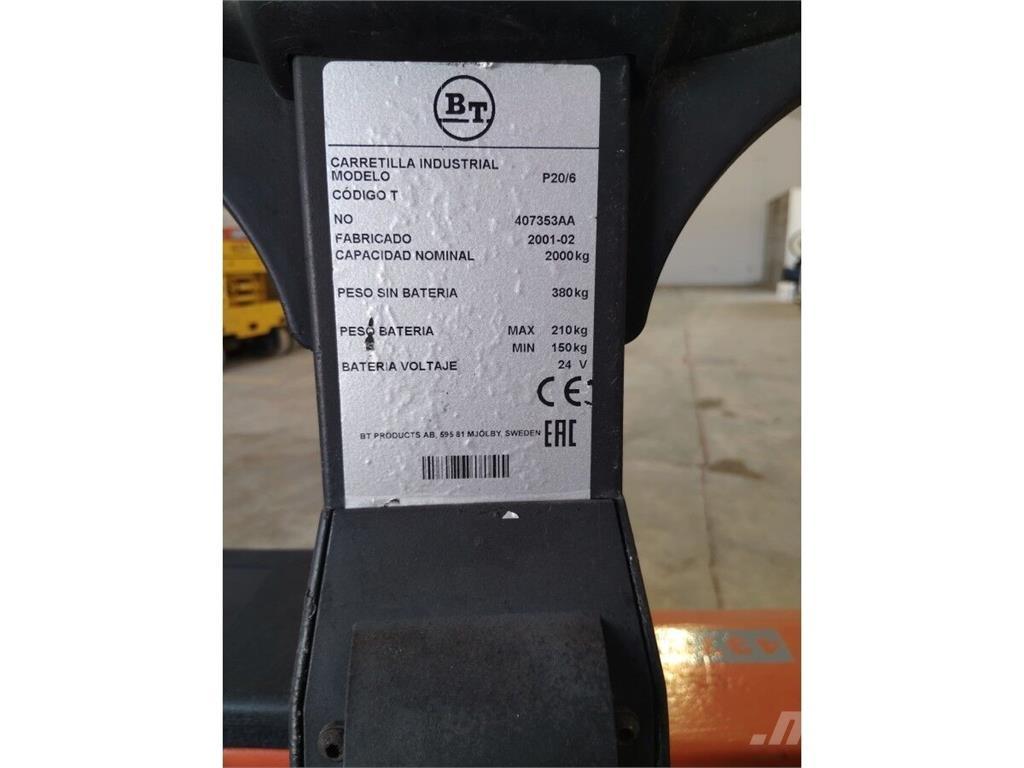 BT P20 Transpaleta manuala