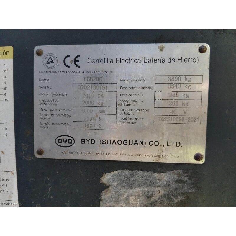 BYD ECB200C Stivuitor electric